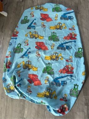 Bob The Builder Fitted Twin Bed Sheet